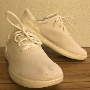 Kizik Men's Madrid Eco-Knit White Shoes Men's 12 Women's 13.5 2E Wide NWOT